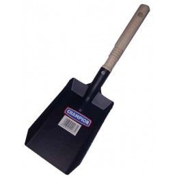 Shovel with wooden hand