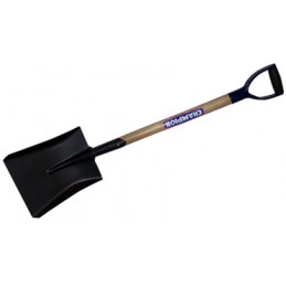 Square shovel with wooden...