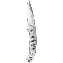 Knife with metal handle
