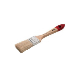 Brush with wooden handle