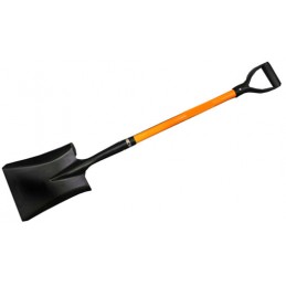 Shovel with plastic handle